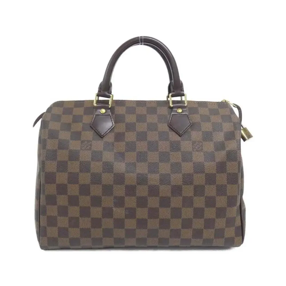 LOUIS VUITTON Brown Damier Speedy 30 Boston Bag